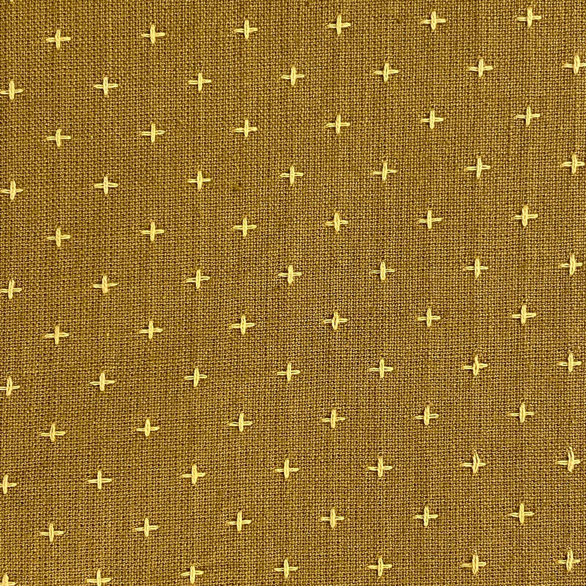 Diamond Textiles: Primitive Plusses & Crosses in Ginger Beer (PRF 710)