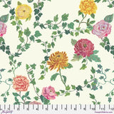 Last Fall in Japan: Ivy and Flowers in Cream