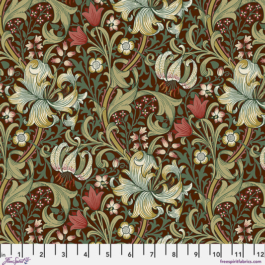 Suffolk Holiday by Morris & Co: Golden Lily in Ruby