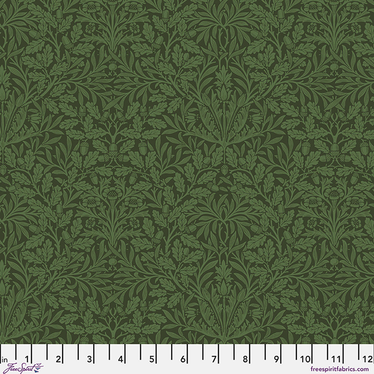 Suffolk Holiday by Morris & Co: Pure Acorn in Olive
