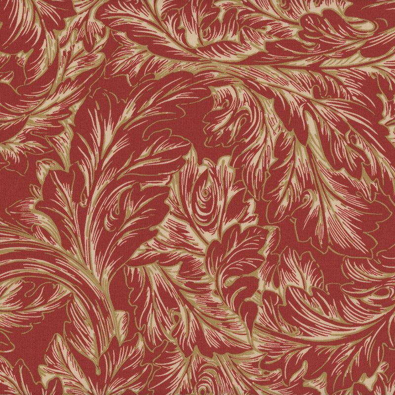 Morris & Co. Acanthus Scroll in Red