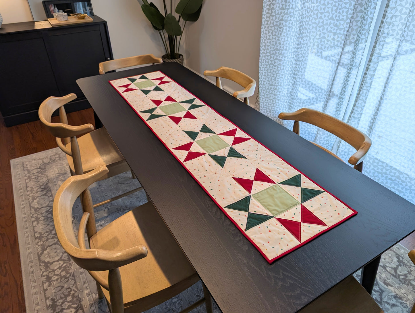 Quilted Holiday Table Runner w/ Allison