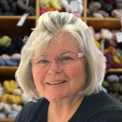 Pat Chandler, team member at Sew to Speak Yarn Shop in Columbus, Ohio. 