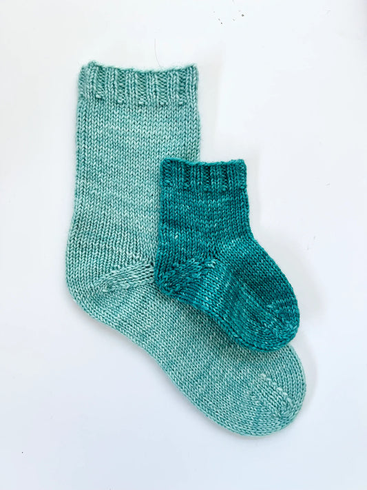 Top Down Socks DK Weight Pattern by Pacific Knit Co