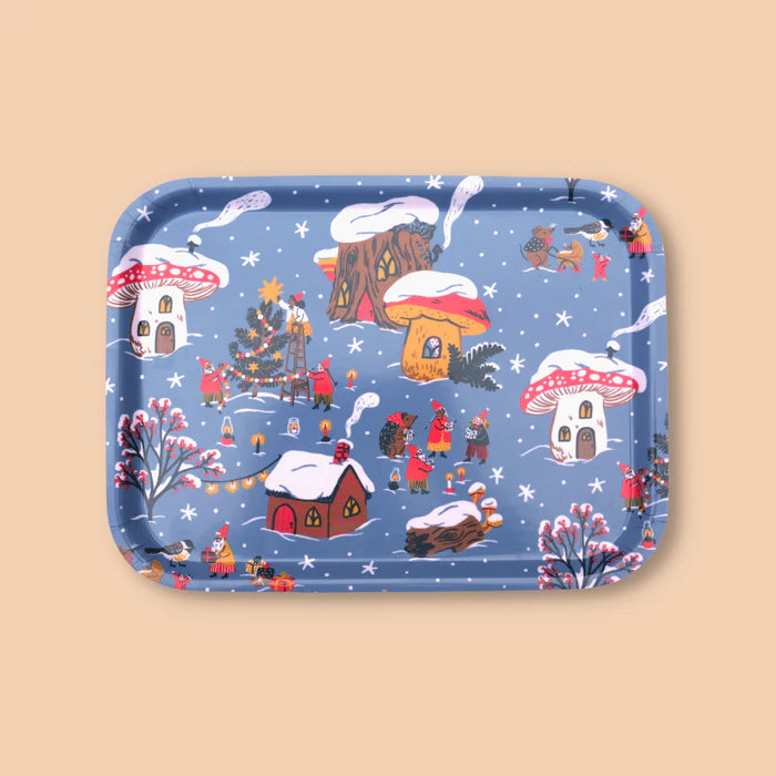 Yule Village Small Rectangle Tray