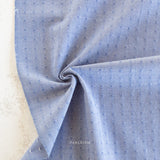 Queen of Hearts: Gingham Dobby Hearts in Alice Blue