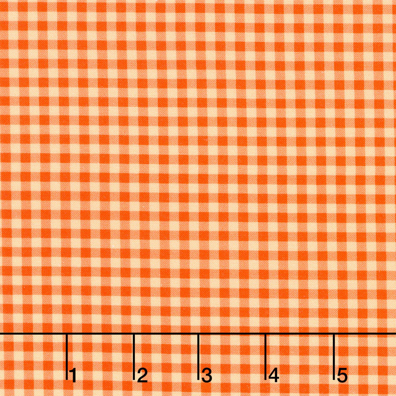 Fabric Market: Gingham Check Nectarine