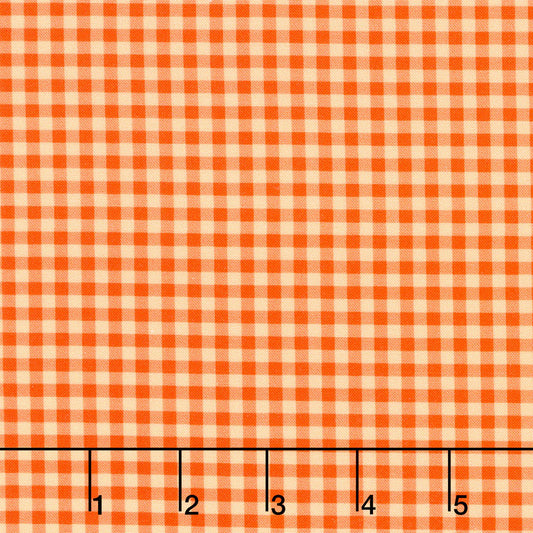 Fabric Market: Gingham Check Nectarine