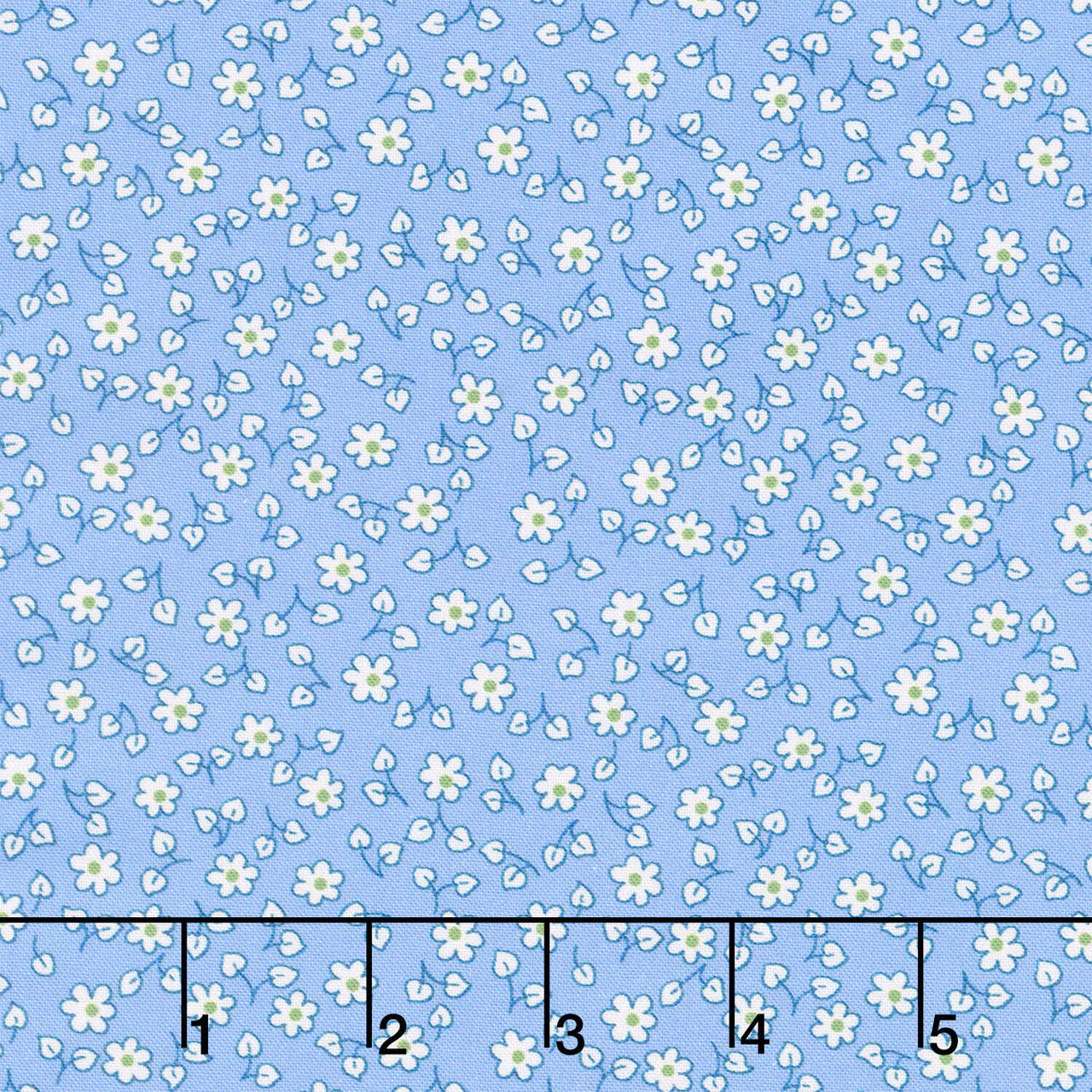 Fabric Market: Ditsy Floral Blue Yonder
