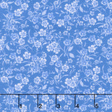 Fabric Market: Tonal Stemmed Florals Paris Blue