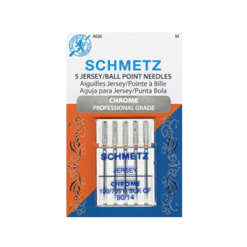Schmetz Chrome Jersey/Ball Point Needles 90/14