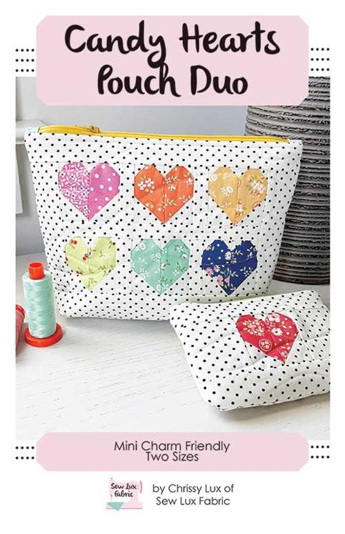 Sew Lux: Candy Hearts Pouch Duo