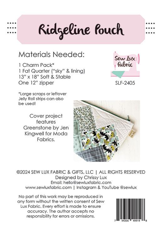 Sew Lux: Ridgeline Pouch