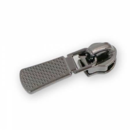 Sallie Tomato Textured Zipper Pulls - Gunmetal