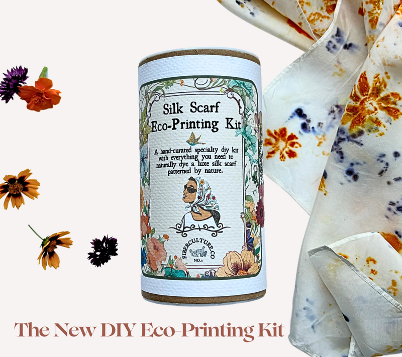 Fiber Culture Silk Scarf Eco-Printing Natural Dye Kit