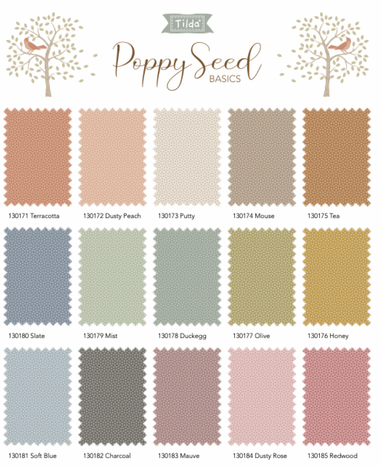 Tilda: Poppy Seed Basics Charm Pack