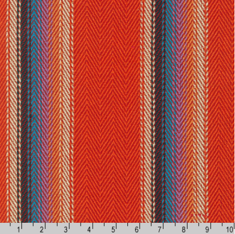 Baja Blanket Stripe in Red