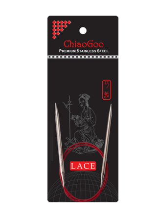Chiaogoo Red Lace Circular Needles 24" Multiple Sizes