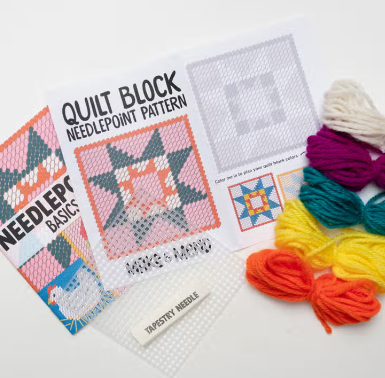Quilt Block Needlepoint Kit