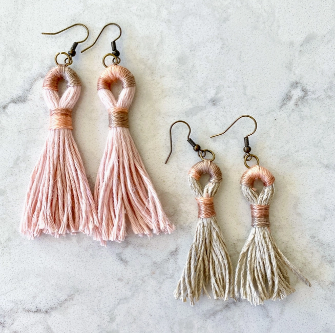 Tassel Earrings Kit - Blush