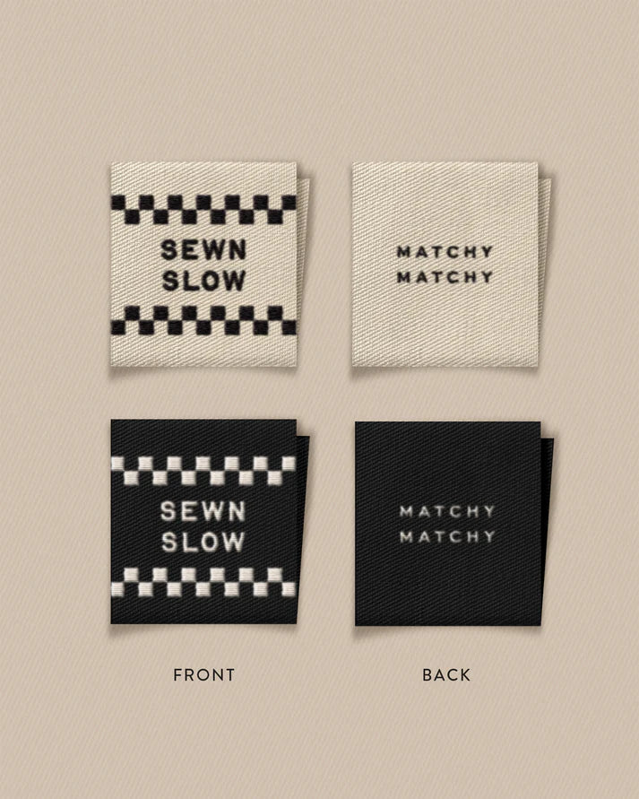 Matchy Matchy Sewing Club Labels: Sewn Slow Square