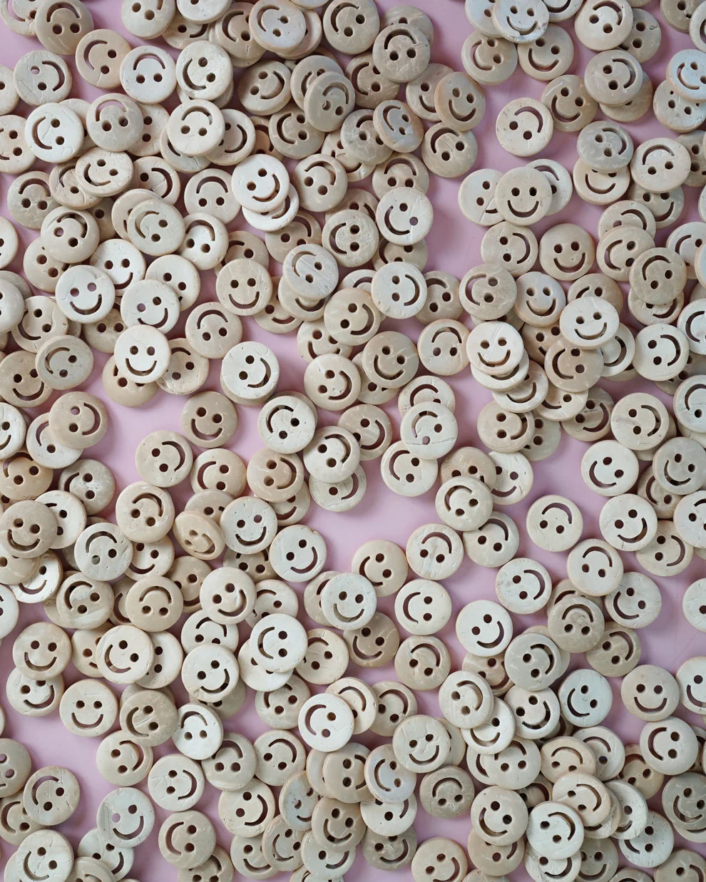 Smiley Face 1/2" Wood Buttons