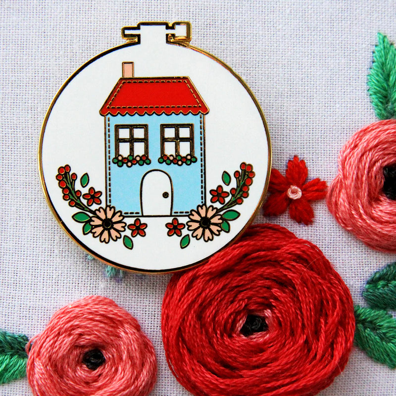 Sweet Home Embroidery Hoop Needle Minder