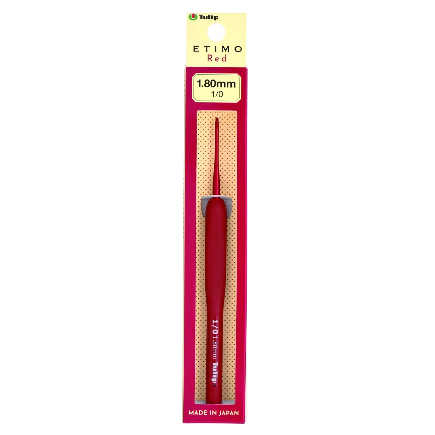 Etimo Red Steel Crochet Hooks - Multiple Sizes