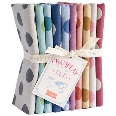 Tilda: Chambray Dots 10 Fat Quarter Bundle