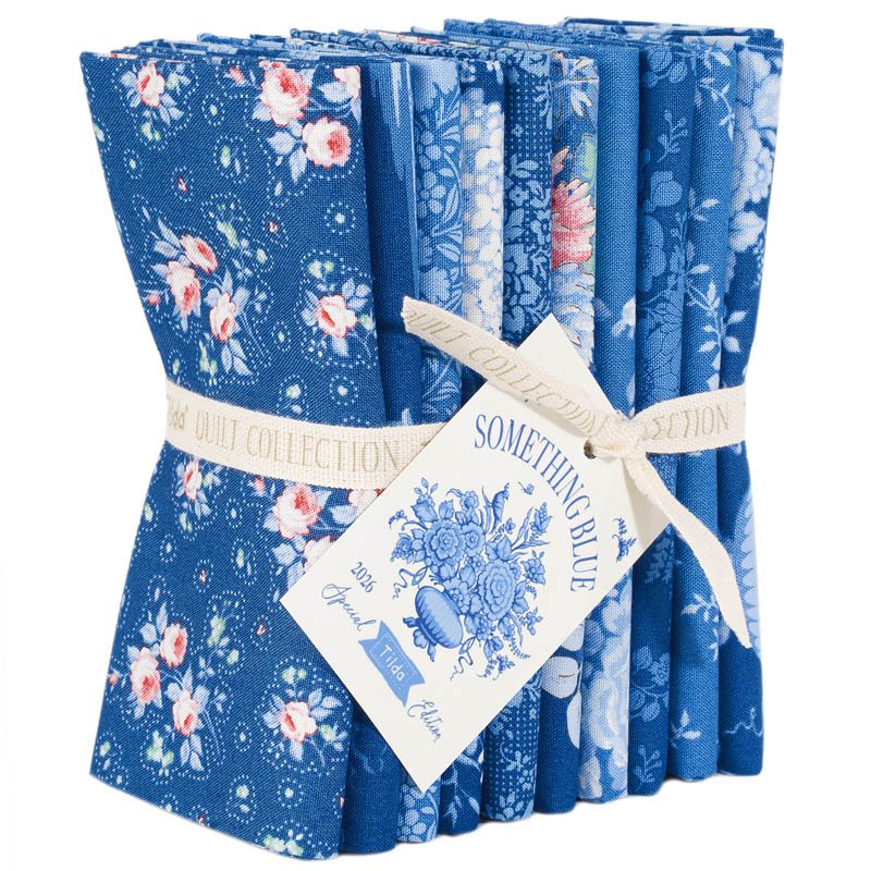 Tilda: Something Blue 10 FQ Bundle, Darks