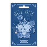 Tilda: Something Blue Button, 8pcs, Dark