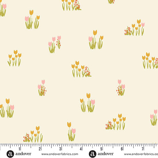 Celestial Garden: Tulip Bulbs in Cream