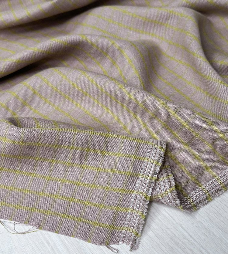 Utopia Check: Taupe/Pistachio