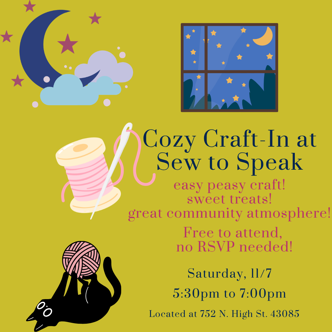 Cozy Craft-In - November 7th