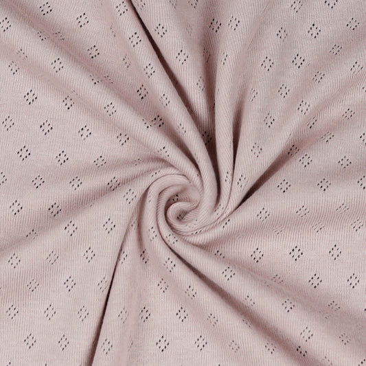 Pointelle Knit: Old Rose