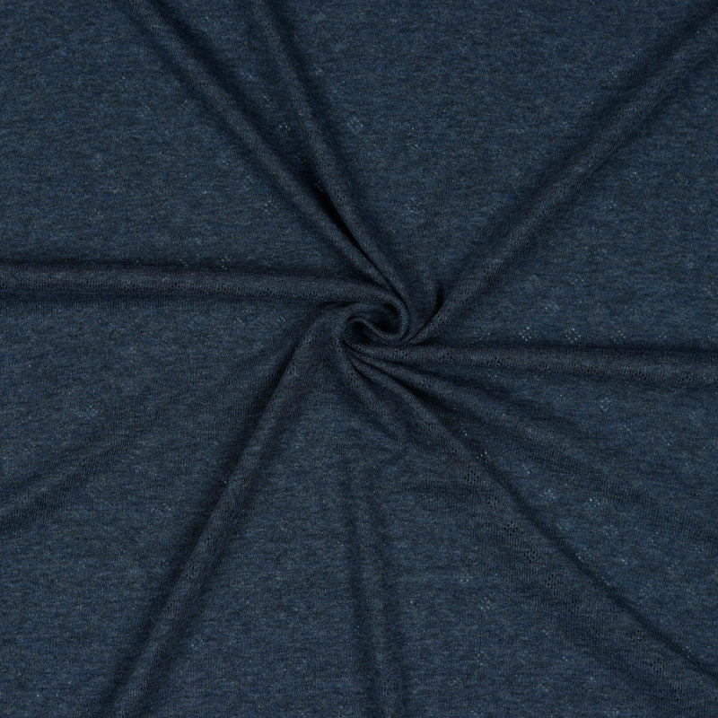 Pointoille Knit in Dark Blue Melange