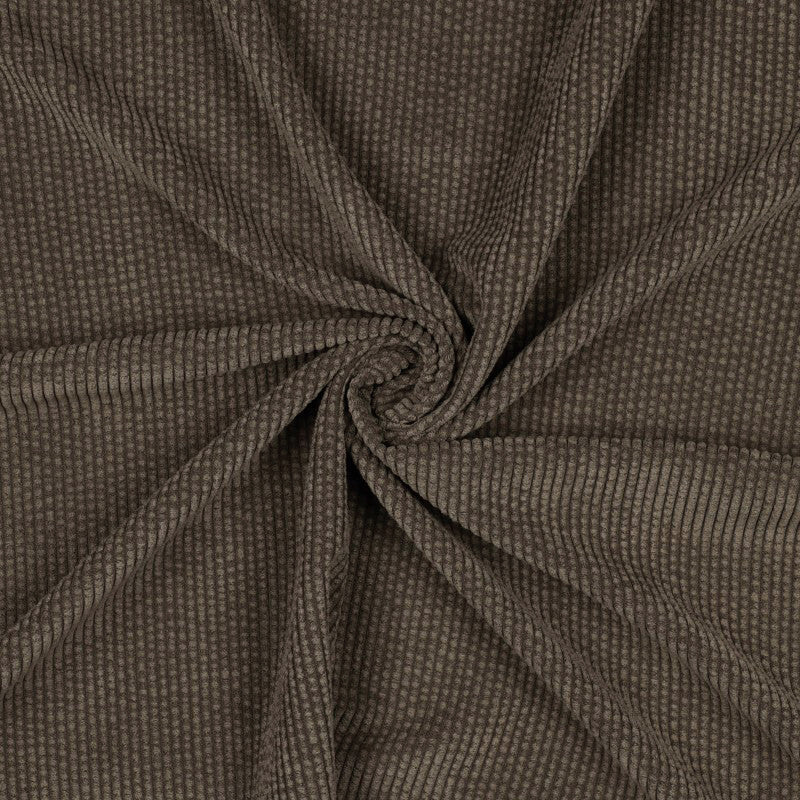 Midweight Bubble Corduroy Washed in Taupe