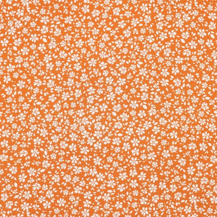 Stretch Viscose: Orange Blossoms