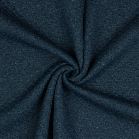 Quilted Jersey Knit - Indigo Melange