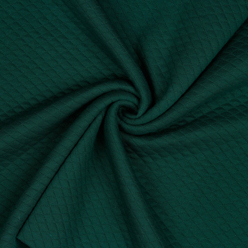 Quilted Jersey Knit - Dark Green
