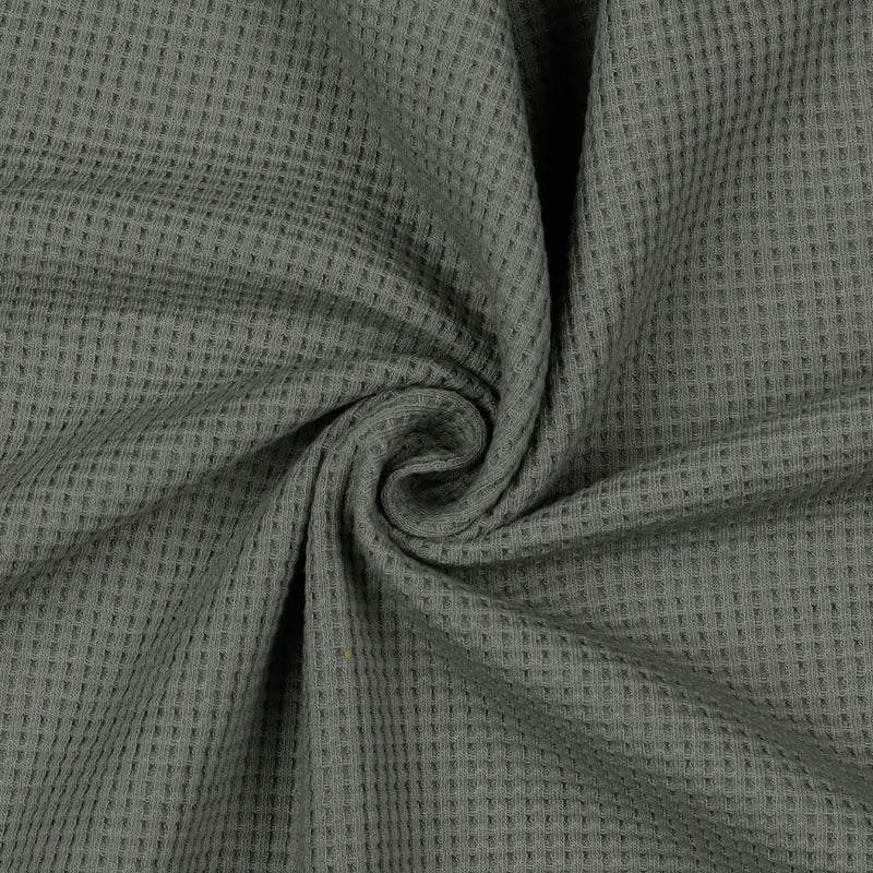 Waffle Knit Jersey in Grey