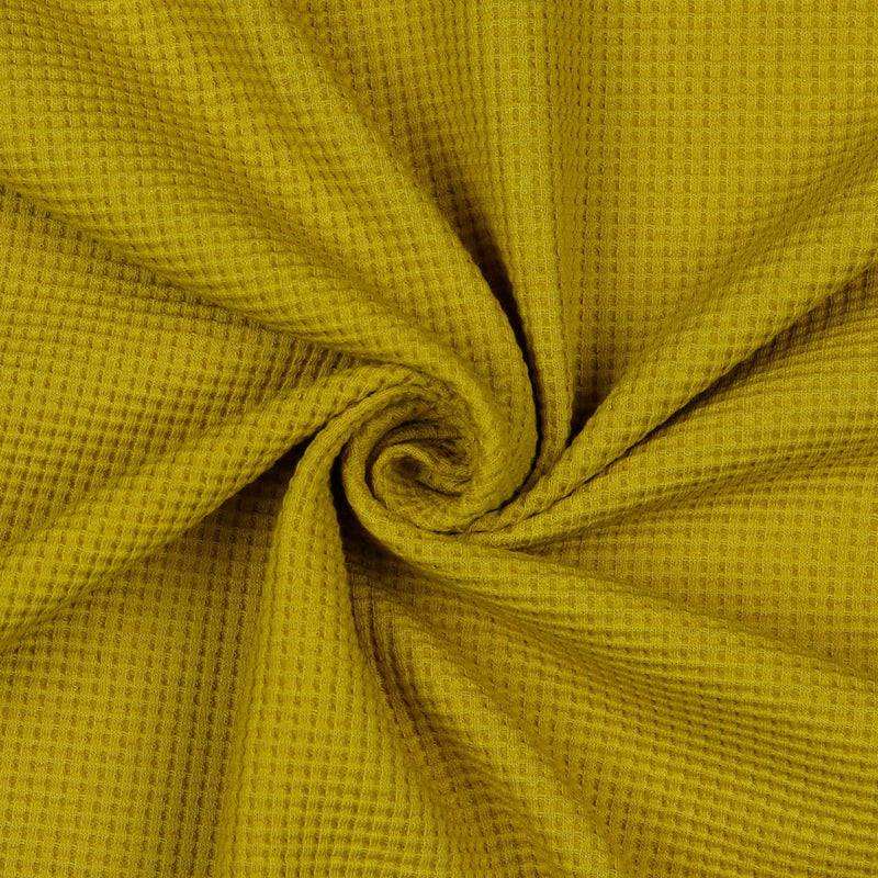 Waffle Knit Jersey in Mustard