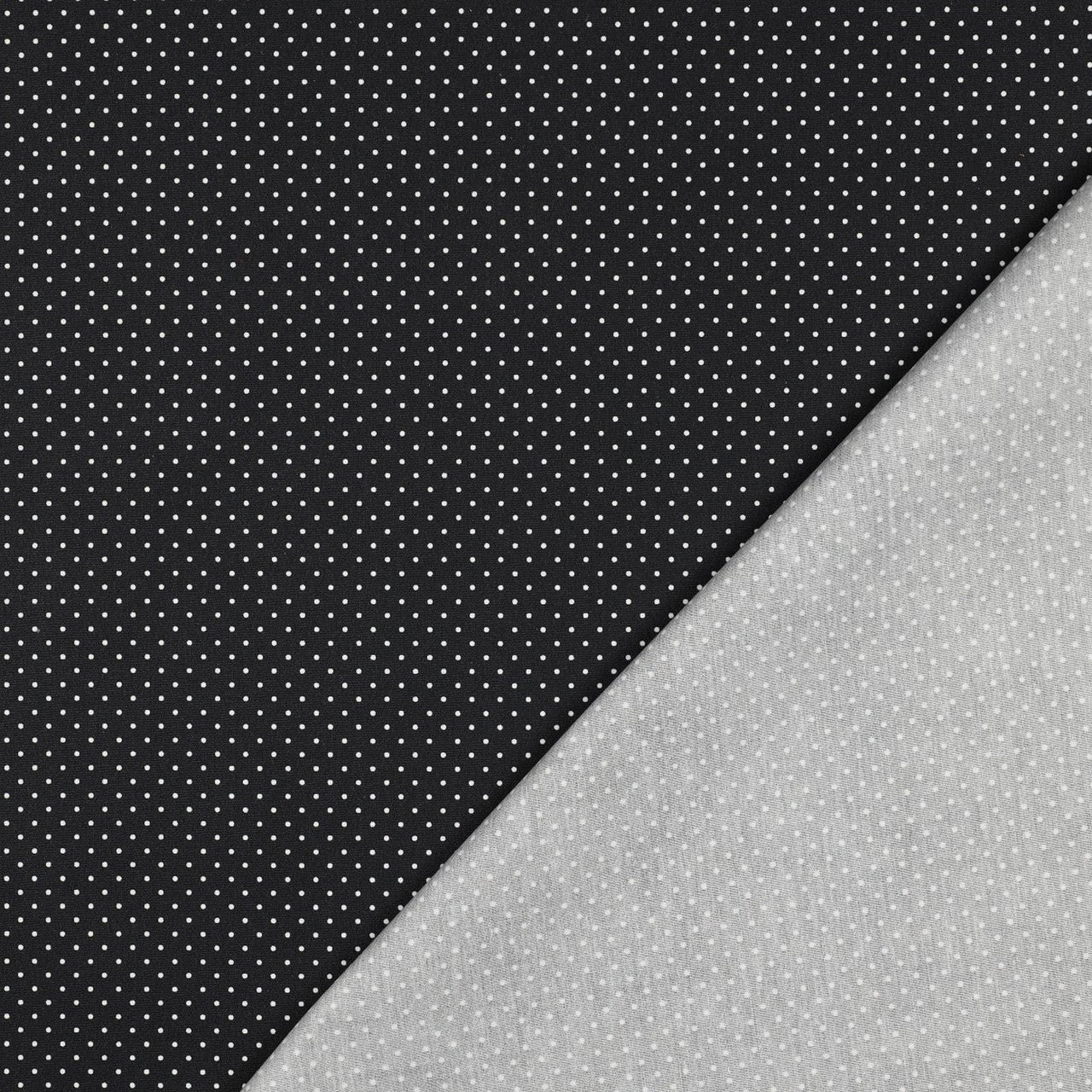 Lightweight Coated Cotton Petit Dots in Black