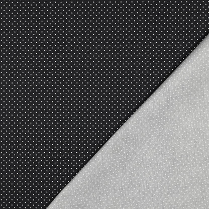 Lightweight Coated Cotton Petit Dots in Black