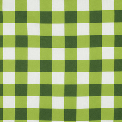 Lightweight Coated Cotton Checks in Dark Green