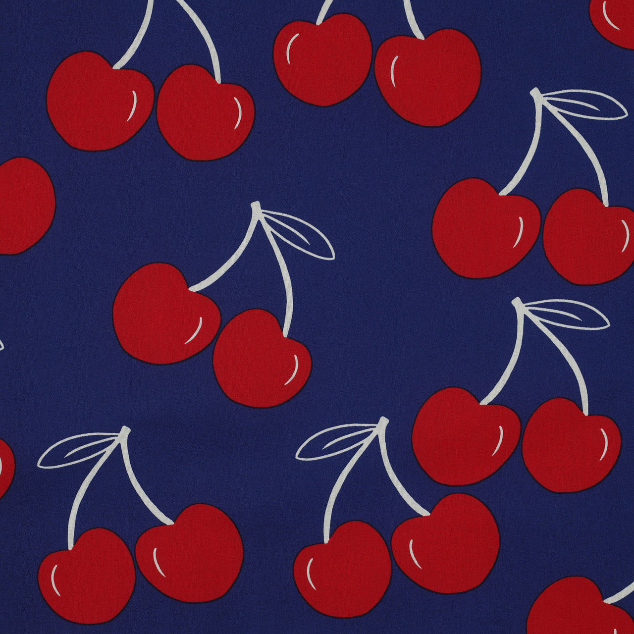 Lightweight Coated Cotton Cherries in Colbalt