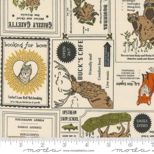 The Great Outdoors: Vintage Forest Advertising in Cloud