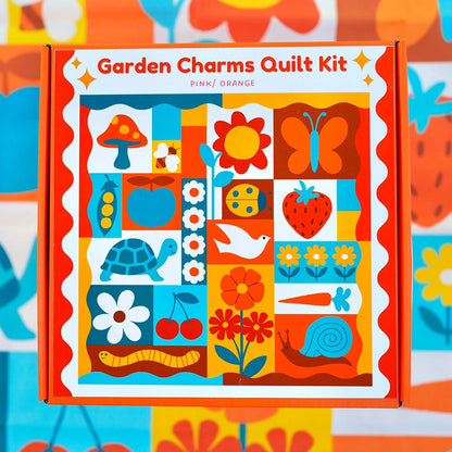 Garden Charms DIY Quilt Kit in Two Color Pallet Options
