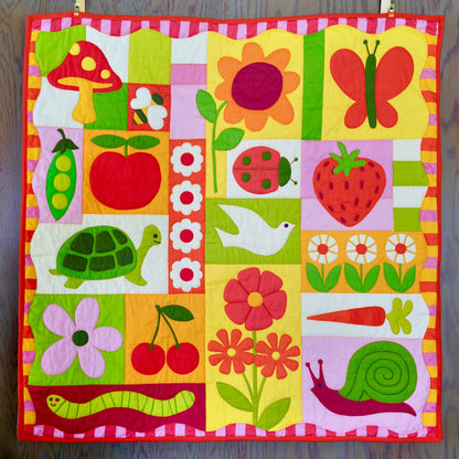Garden Charms DIY Quilt Kit in Two Color Pallet Options