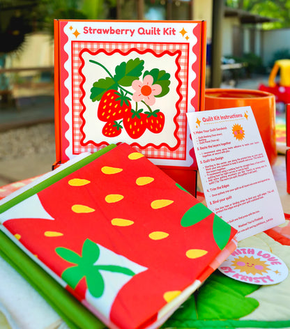 Strawberry DIY Quilt Kit